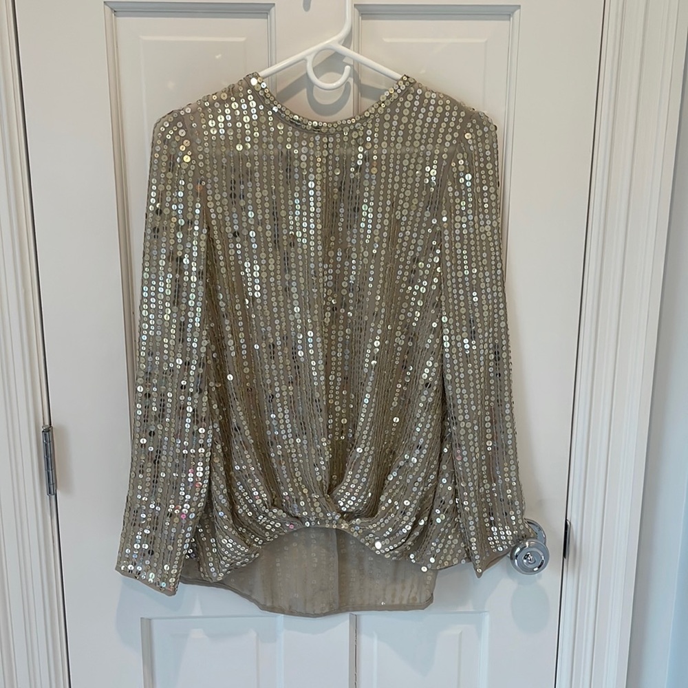 Gold sequin top